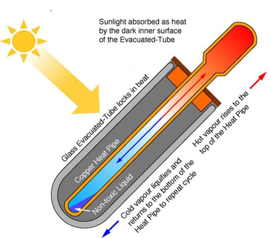 Cross Section of a Single Evacuated or Vacuum Tube
